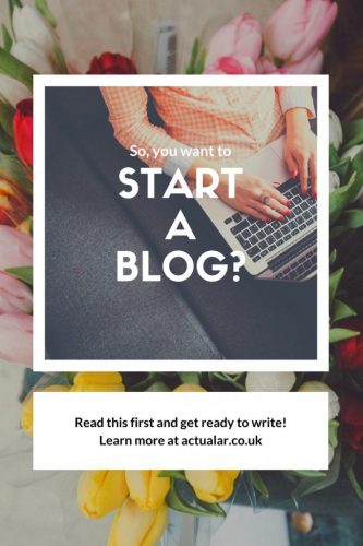 So you want to start a blog?